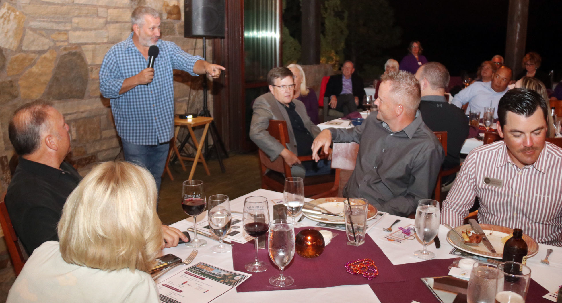 The human computer Scott Flansberg at the Time Out fundraising event